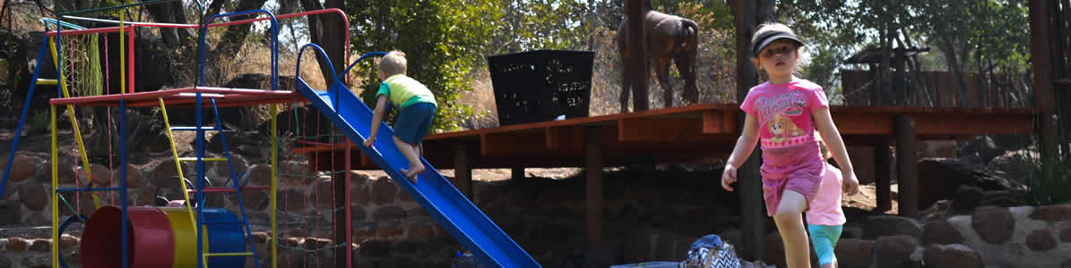 Child friendly play area at Thandabantu Lodge in Roossenekal, Mpumalanga